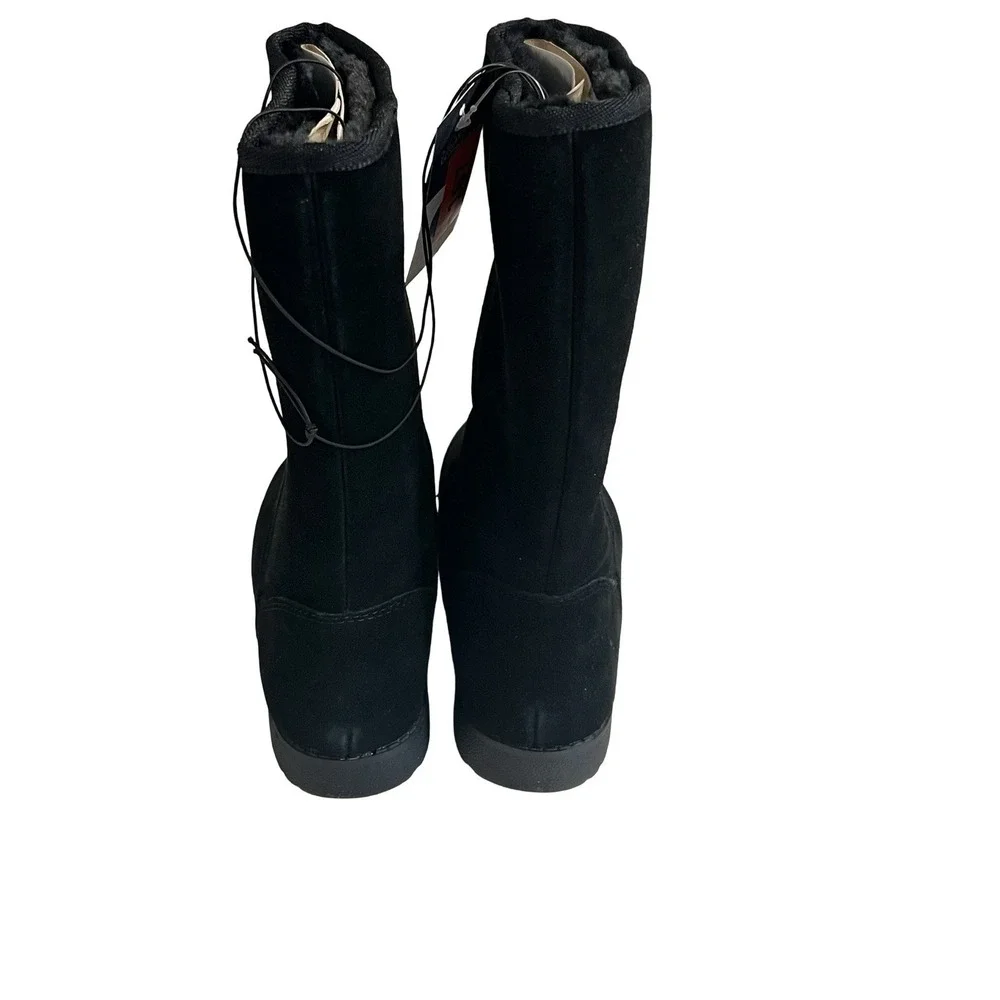 UNIVERSAL THREAD Sarah‎ Suede Shearling Winter Boots Black 7
